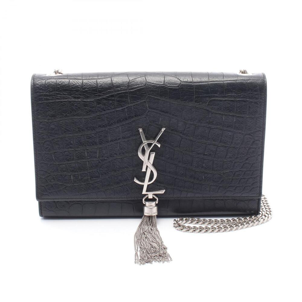 Saint Laurent Paris Kate Tassel Shoulder Bag Leather Black